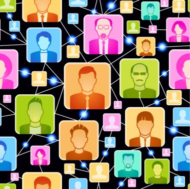 insanlar arasında kesintisiz arka plan bağlantı