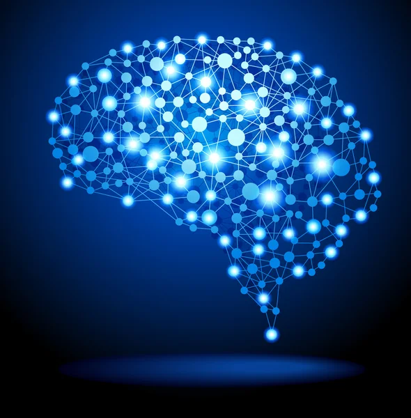 Abstracte menselijk brein — Stockvector