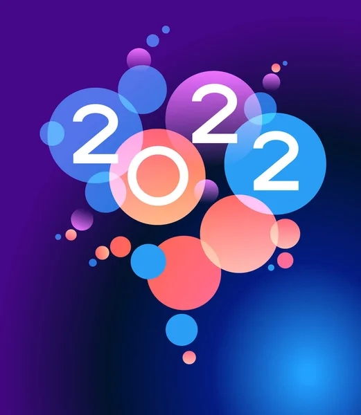 Vector 2022 Happy New Year Background — Stock Vector