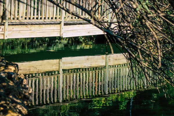 Seville İspanya 28 Eylül 2021 Maria Luisa Parkı, Endülüs Bölgesi 'nin başkenti ve sembolik şehri Sevilla' nın ilk yeşil akciğerlerinden biridir.