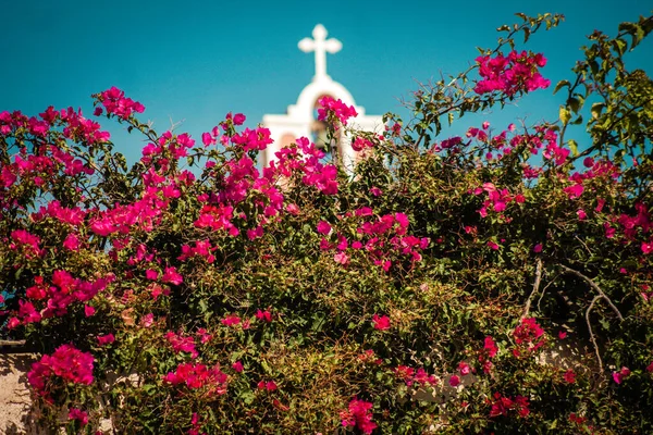 Santorini Island Fira Grekland Oktober 2021 Cityscape Staden Fira Små — Stockfoto