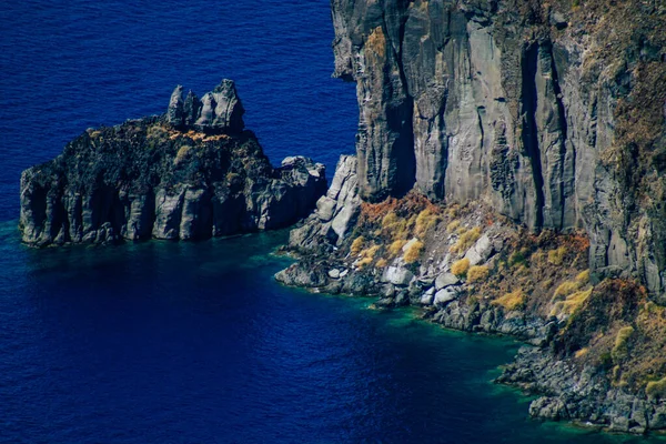Остров Санторини Фира Греция Октября 2021 Года Утес Санторини Кальдера — стоковое фото