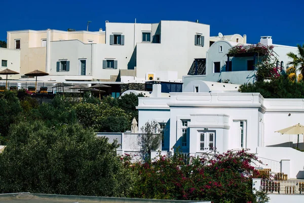 Santorini Adası Yunanistan Ekim 2021 Geleneksel Yunan Beyaz Sarayı Santorini — Stok fotoğraf