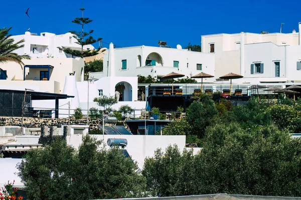 Santorini Eiland Griekenland Oktober 2021 Traditioneel Grieks Wit Huis Typisch — Stockfoto