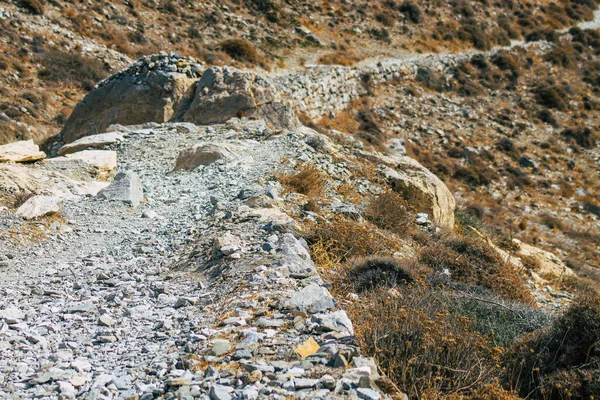 Santorini Island Perissa Griekenland Oktober 2021 Het Oude Thira Wandelpad — Stockfoto