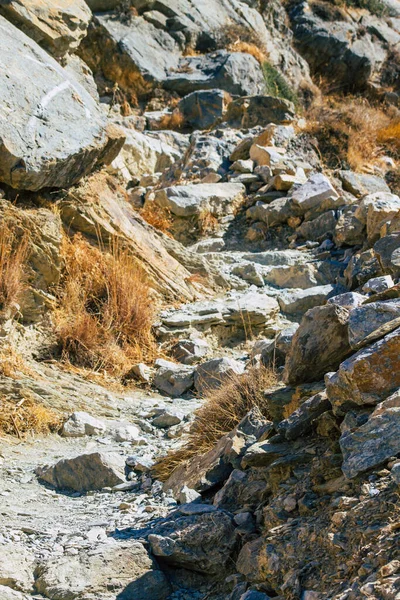 Île Santorin Perissa Grèce Octobre 2021 Ancien Sentier Randonnée Thira — Photo