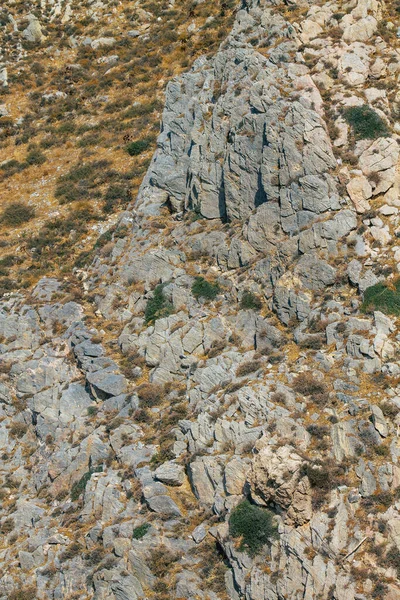 2021年10月17日 古希腊圣托里尼岛 圣托里尼岛的古Thira远足小路 古道带你穿过Profitis Elias和Mesa Vouno的斜坡 到达山顶 — 图库照片