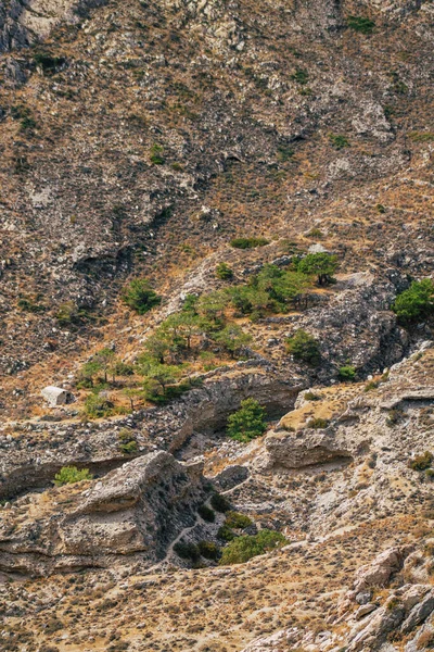 Île Santorin Perissa Grèce Octobre 2021 Ancien Sentier Randonnée Thira — Photo