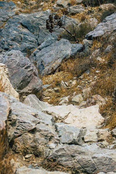 Santorini Island Perissa Greece October 2021 Ancient Thira Hiking Trail — стоковое фото