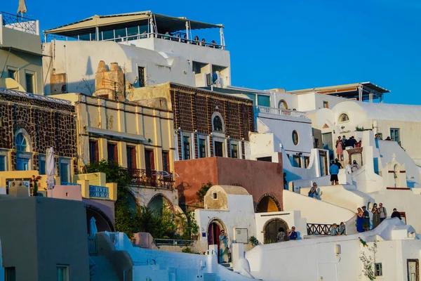 Isla Santorini Oia Grecia Octubre 2021 Paisaje Urbano Ciudad Oia — Foto de Stock