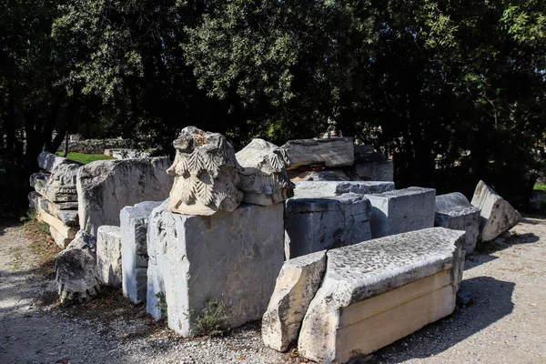 Atenas Grécia Novembro 2021 Ancient Agora Quadrado Principal Atenas Épocas — Fotografia de Stock