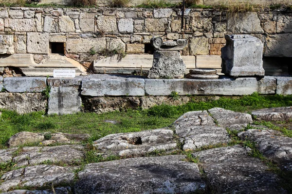 アテネ ギリシャ 2021年11月7日古代アゴラ 古代のアテネの主要な広場 アゴラは文化的 政治的 商業的 社会的生活の中心であった 現在は遺跡のみ残っている — ストック写真