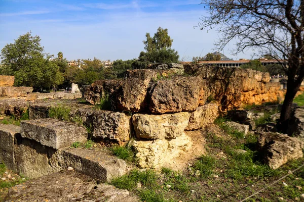 Athènes Grèce Novembre 2021 Ancient Agora Place Principale Athènes Dans — Photo