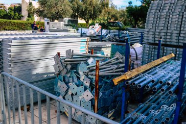 Atina, Yunanistan - Panathenaic Stadyumu 'ndaki Atina Maratonu için 11 Kasım 2021 Yarış, Coronavirus salgını nedeniyle 1 yıl aradan sonra 14 Kasım 2021' de gerçekleşti.