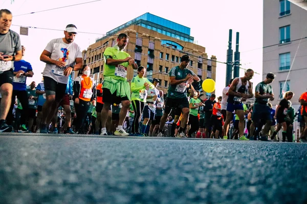 Runners 10Km Road Races 38Th Authentic Athens Last Year Competition — Stock Photo, Image