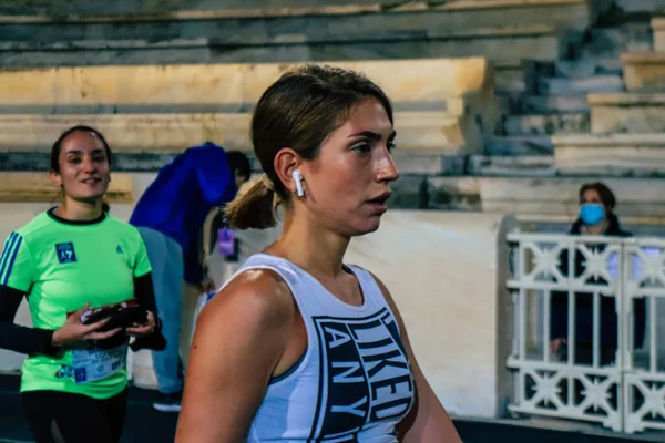 Runners 10Km Road Races 38Th Authentic Athens Last Year Competition — Stock Photo, Image