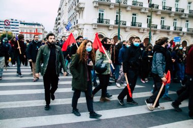 17 Kasım 1973 'te Atina sokaklarındaki askeri cuntaya karşı öğrenci ayaklanmasının anısına