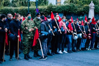 17 Kasım 1973 'te Atina sokaklarındaki askeri cuntaya karşı öğrenci ayaklanmasının anısına