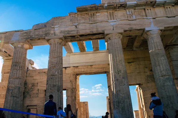 Athen Griechenland November 2021 Die Akropolis Ist Eine Antike Zitadelle — Stockfoto