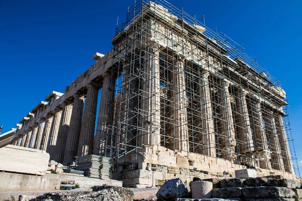 Athens Greece November 2021 Acropolis Ancient Citadel Located City Athens — Stock Photo, Image