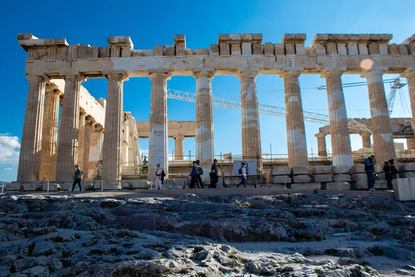 Athen Griechenland November 2021 Die Akropolis Ist Eine Antike Zitadelle — Stockfoto