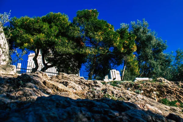 Афіни Греція Листопада 2021 Року Акрополь Стародавня Цитадель Розташована Над — стокове фото