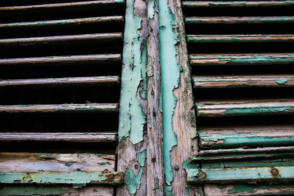 Limassol Cyprus December 2021 Detailed Close Old Window Totally Damaged — Stock Photo, Image