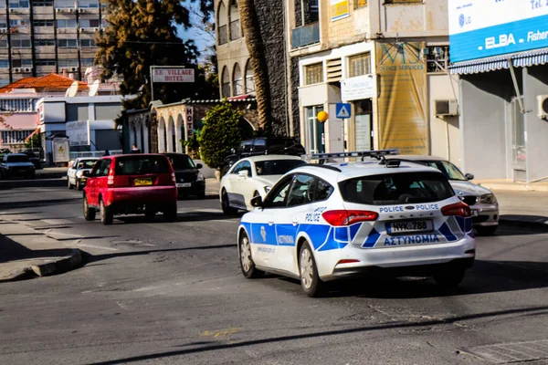 Limassol Chipre Diciembre 2021 Cin Centro Ciudad Limassol Durante Epidemia — Foto de Stock