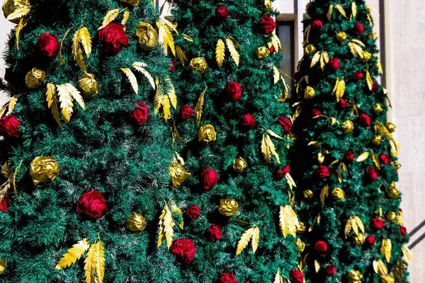 리마솔 키프로스 2021 코로나 바이러스가 유행하는 리마솔 거리에서 전통적 크리스마스 — 스톡 사진