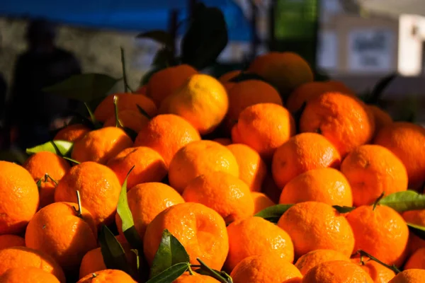 Limassol Chipre Dezembro 2021 Frutas Vendidas Mercado Sábado Limassol Durante — Fotografia de Stock