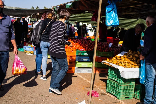 Λεμεσός Κύπρος Δεκεμβρίου 2021 Άνθρωποι Που Ψωνίζουν Στην Αγορά Του — Φωτογραφία Αρχείου