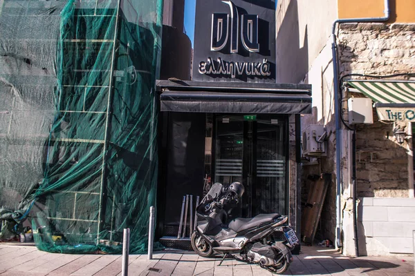 Limassol Chypre Décembre 2021 Paysage Urbain Dans Vieux Quartier Cœur — Photo