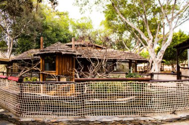 Limasol, Kıbrıs - 12 Aralık 2021 Limasol Hayvanat Bahçesi, Avrupa 'nın en büyük hayvanat bahçelerinden biri ve güzel ve ilginç hayvanlara ev sahipliği yapar.