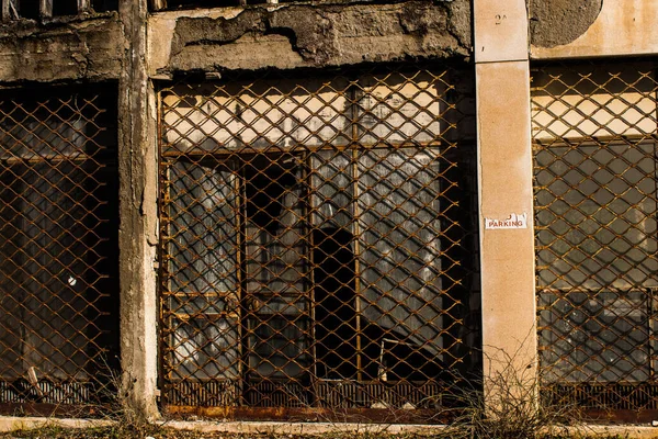 Nicosia, Cyprus - January 01, 2022 Cyprus-Turkish buffer zone controlled by the United Nations Peacekeeping Force in the divided city of Nicosia, during the coronavirus epidemic hitting Cyprus