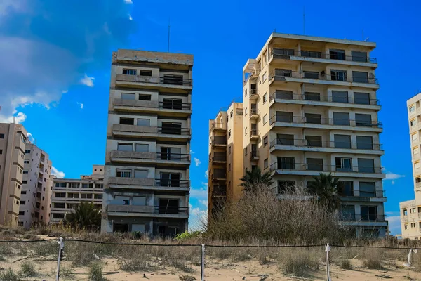 Varosha Chipre Norte Janeiro 2022 Cityscape Varosha Uma Estância Balnear — Fotografia de Stock