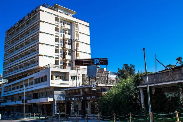 Varosha Northern Cyprus Enero 2022 Ciudad Varosha Balneario Construido 1972 —  Fotos de Stock