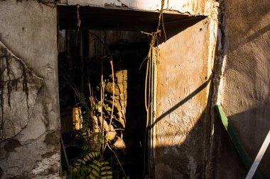 Nicosia, Cyprus - January 01, 2022 Cyprus-Turkish buffer zone controlled by the United Nations Peacekeeping Force in the divided city of Nicosia, during the coronavirus epidemic hitting Cyprus