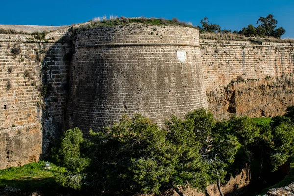 북키프로스의 파마구스타 2022 파마구스타의 성벽은 베네치아의 마지막 요새였으며 세기에 건설되었으며 — 스톡 사진