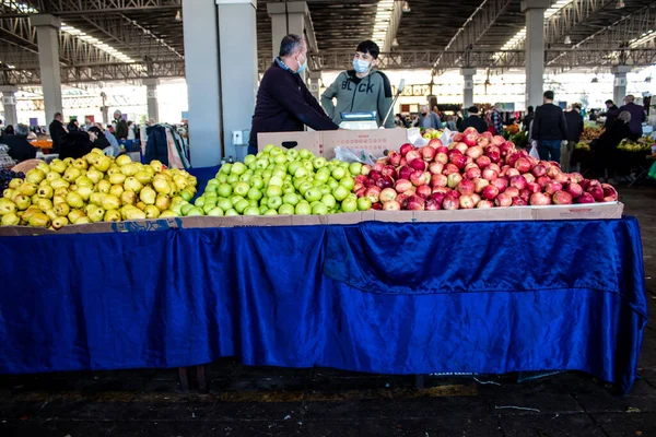 Famagusta República Turca Norte Cyprus Janeiro 2022 Mercado Cipriota Típico — Fotografia de Stock