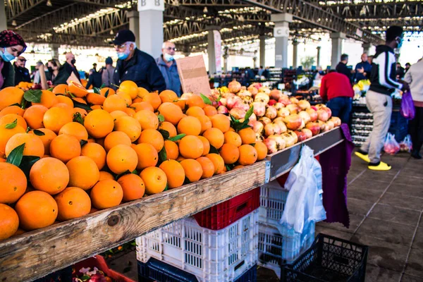 Famagusta República Turca Norte Cyprus Janeiro 2022 Mercado Cipriota Típico — Fotografia de Stock