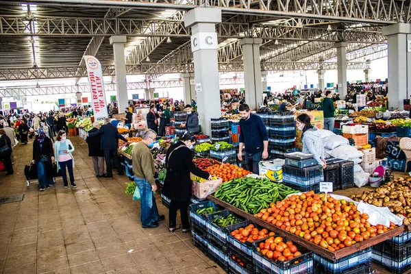 Famagusta Turkish Republic Northern Cyprus January 2022 Typical Cypriot Market — стокове фото