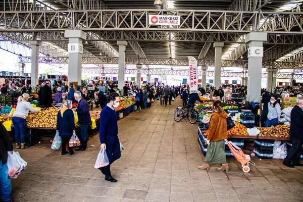 Famagusta Turkish Republic Northern Cyprus January 2022 Typical Cypriot Market — Stock Photo, Image