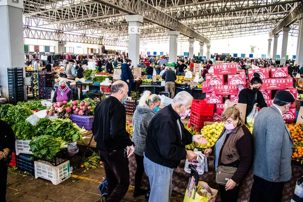 Famagusta Turkish Republic Northern Cyprus January 2022 Typical Cypriot Market — Stock Photo, Image