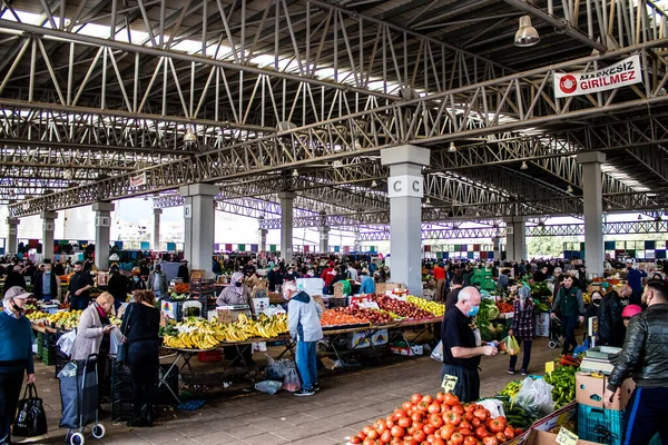 Famagusta Turkish Republic Northern Cyprus January 2022 Typical Cypriot Market — Stock Photo, Image