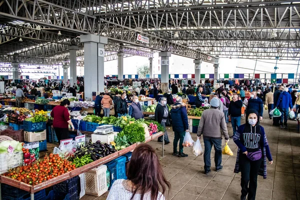 Famagusta República Turca Norte Cyprus Janeiro 2022 Mercado Cipriota Típico — Fotografia de Stock