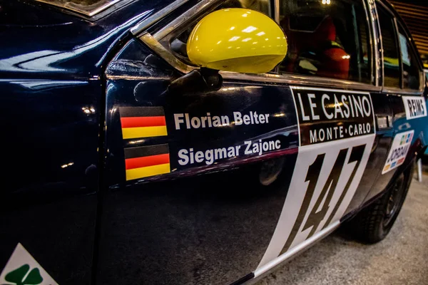 프랑스 2022 랭스에서 시작되는 역사적 카를로 개최지에 참가하는 스포츠 차량의 — 스톡 사진
