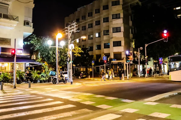 Tel Aviv Israel Fevereiro 2022 Cidade Centro Cidade Área Metropolitana — Fotografia de Stock