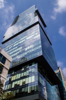 Tel Aviv, İsrail - 09 Şubat 2022 Tel Aviv 'in metropol bölgesinin şehir merkezi İsrail' in en büyük ikinci şehri