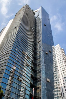 Tel Aviv, İsrail - 09 Şubat 2022 Tel Aviv 'in metropol bölgesinin şehir merkezi İsrail' in en büyük ikinci şehri