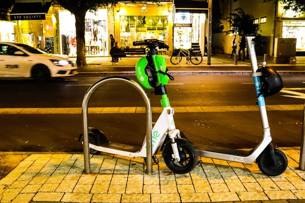 Tel Aviv Israel Febrero 2022 Scooter Eléctrico Para Alquilar Que — Foto de Stock